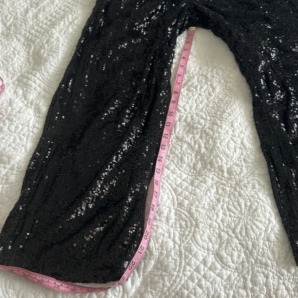 Express Cropped High Rise Sequin Pants - Picture 6 of 12